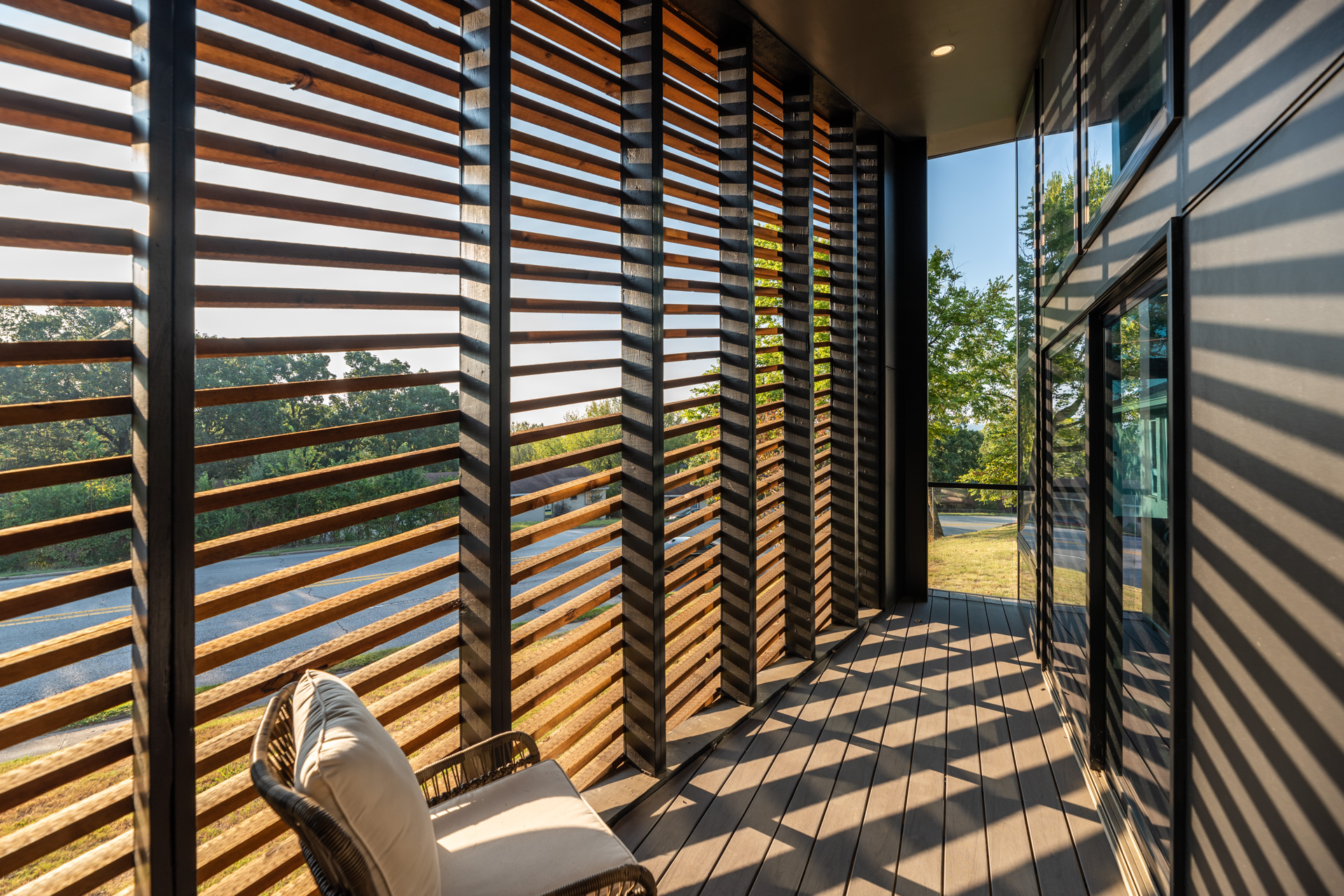 Office Services Clark Law Firm Exterior Slat Wall 002
